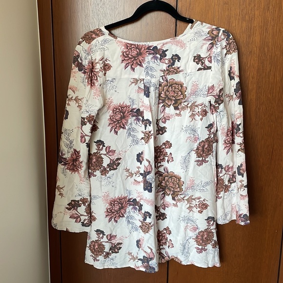 NWOT Free People Floral Blouse - Picture 3 of 9